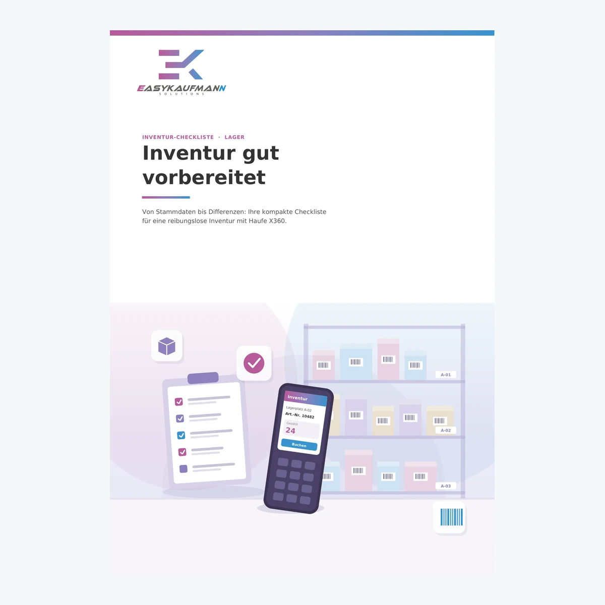 Inventur-Checkliste für Haufe X360