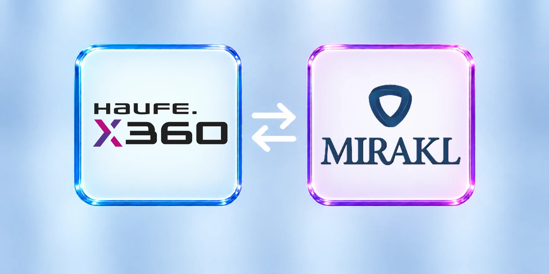 Haufe X360 und Mirakl, verbunden durch eine Schnittstelle