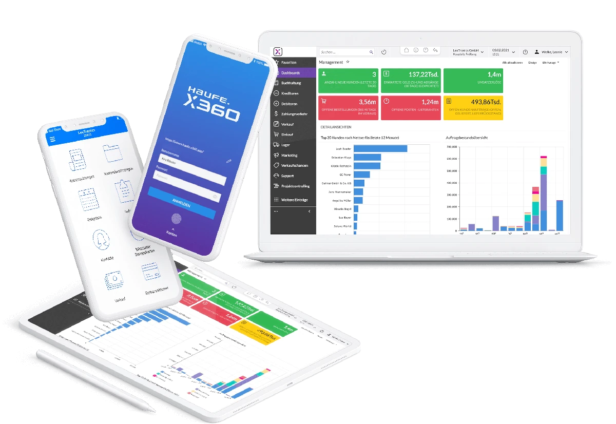 Haufe X360 auf Tablet und Smartphone