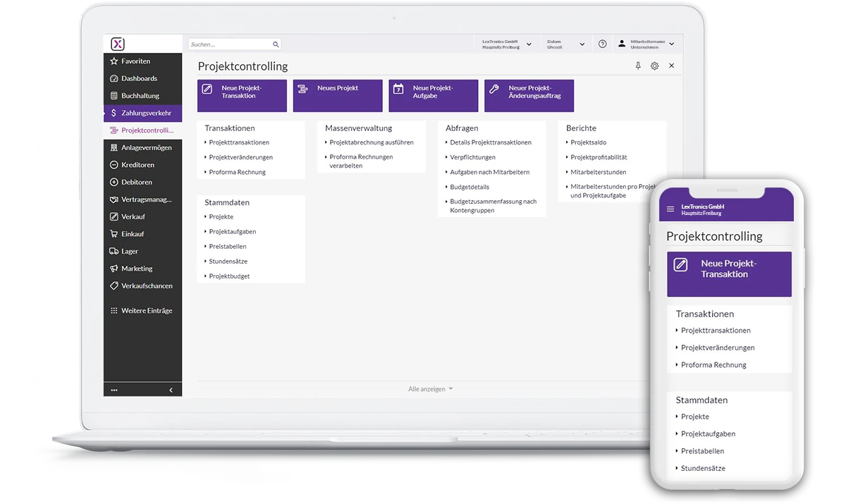 Haufe X360 Projektcontrolling in der Anwendung